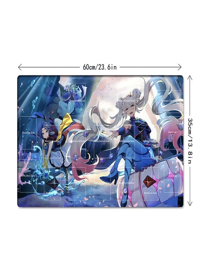 Mlikemat New Mlikemat Duel Playmat Marincess TCG CCG Trading Card Game Mat with Zones + Free Bag (ZD039-557-A-with Zones) - Image 5